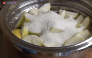 Recipe for transparent apple jam
