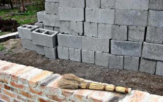 Master class on laying cinder block walls Types of bricklaying